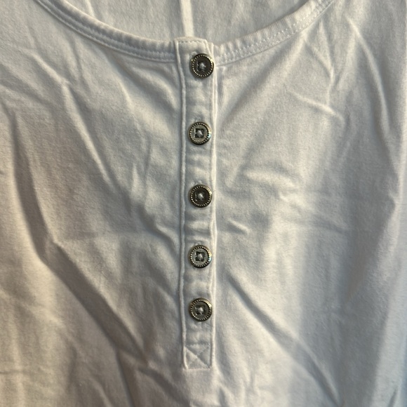 White Lands End bathing suit, cover-up or sundress size XL - Picture 3 of 3